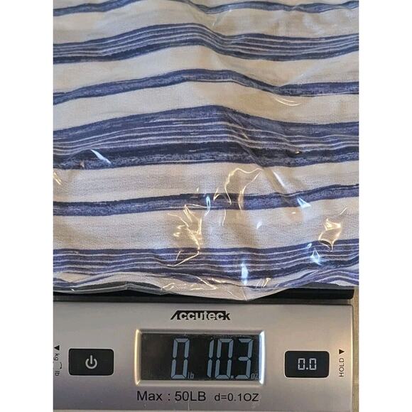 Chico's Gaucho Striped Jumpsuit Size 1.5 US 10 Medium Navy And White - Picture 8 of 8